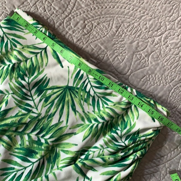 Palm print faux wrap skirt large - Picture 4 of 6